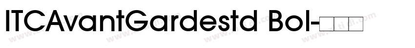 ITCAvantGardestd Bol字体转换
